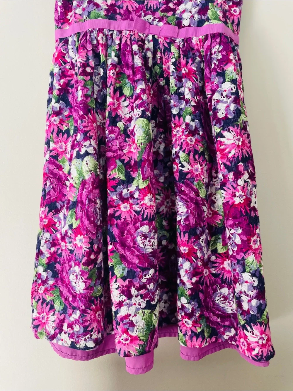 Gymboree Girls Purple Wildflower Floral Dress Size 12